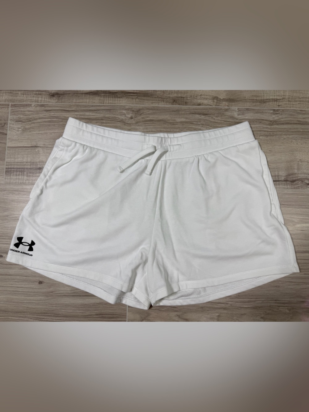 Under Armour White Women's Athletic Drawstring Shorts
